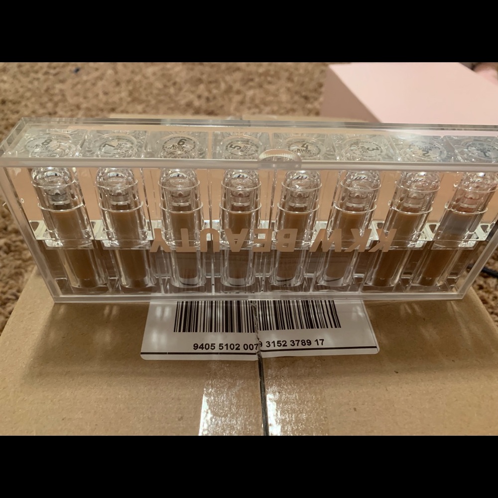 KKW full Nude Creme Lipstick set
